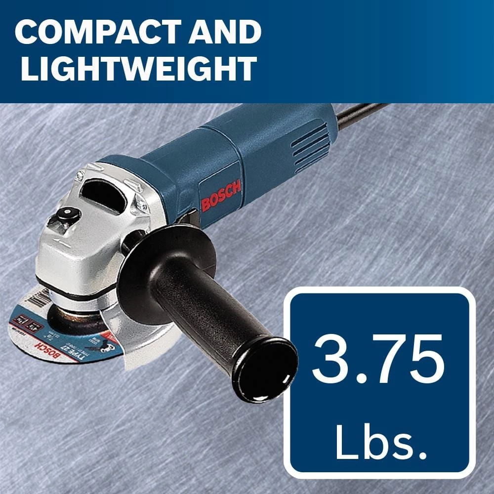 6 Amp Corded 4-1/2 in. Small Angle Grinder by Bosch 7 6 Amp Corded 4-1/2 in. Small Angle Grinder by Bosch - Image 7