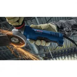 4-1/2 in. Corded Ergonomic Angle Grinder with No Lock-On Paddle Switch by Bosch -Bosch outlet store bosch angle grinders gws10 450pd 1f 1000