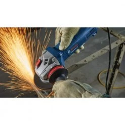 4-1/2 in. Corded Ergonomic Angle Grinder with No Lock-On Paddle Switch by Bosch -Bosch outlet store bosch angle grinders gws10 450pd 44 1000
