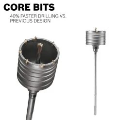 8 in. SDS-MAX Carbide Core Bit Extension by Bosch -Bosch outlet store bosch bit holders extensions cam008 44 1000