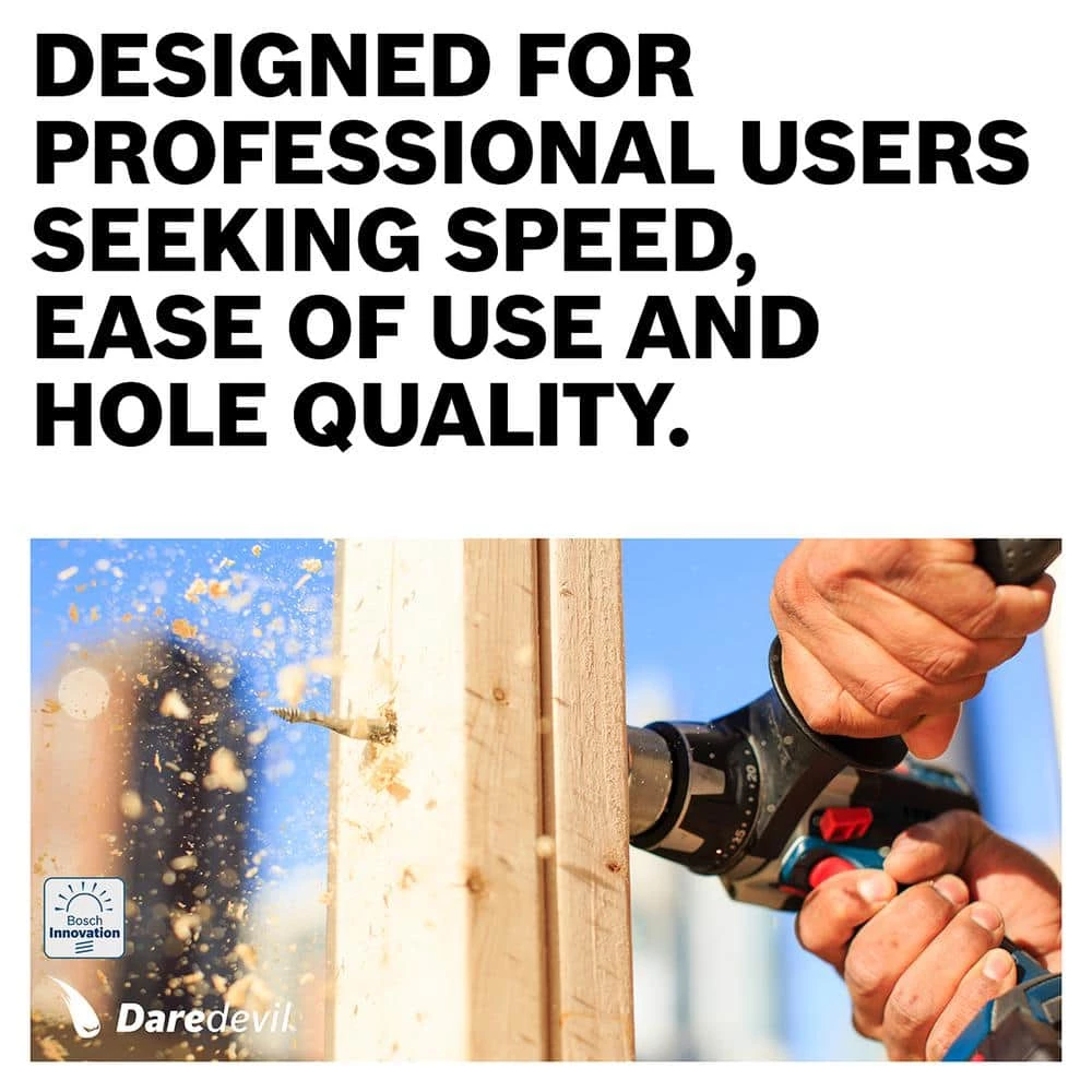 Daredevil 12 in. QC Spade Drill Bit Extension by Bosch 6 Daredevil 12 in. QC Spade Drill Bit Extension by Bosch - Image 6