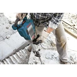 15 Amp 1-1/8 in. Corded Concrete Electric Hex Breaker Hammer Kit with Hard Carrying Case with Wheels by Bosch -Bosch outlet store bosch demolition breaker hammers 11335k 31 1000