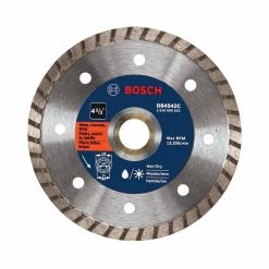 4-1/2 in. Small Angle Grinder Premium Turbo Rim Diamond Blade for Smooth Cut for Concrete and Masonry Materials by Bosch