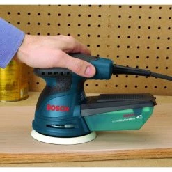 2.5 Amp 5 in Corded Single Speed Palm Random Orbital Sander/Polisher by Bosch -Bosch outlet store bosch disc sanders ros10 66 1000