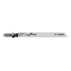 4 in. 10 Teeth Per Inch High Carbon Steel Jig Saw Blade for Cutting Wood, Plastic, and Laminated Particleboard (5-Pack) by Bosch
