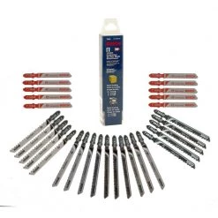 T-Shank Jig Saw Blade Set for Cutting Wood and Metal (30-Piece) by Bosch
