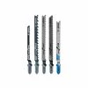 Multi-Purpose Steel T-Shank Jig Saw Blade Set for Cutting Wood and Metal (5-Pack) by Bosch