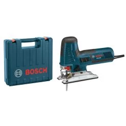7.2 Amp Corded Variable Speed Barrel-Grip Jig Saw Kit with Assorted Blades and Carrying Case by Bosch -Bosch outlet store bosch jigsaws js572ebk 44 1000