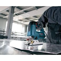 7.2 Amp Corded Variable Speed Top-Handle Jig Saw Kit with Assorted Blades and Carrying Case by Bosch -Bosch outlet store bosch jigsaws js572ek 66 1000