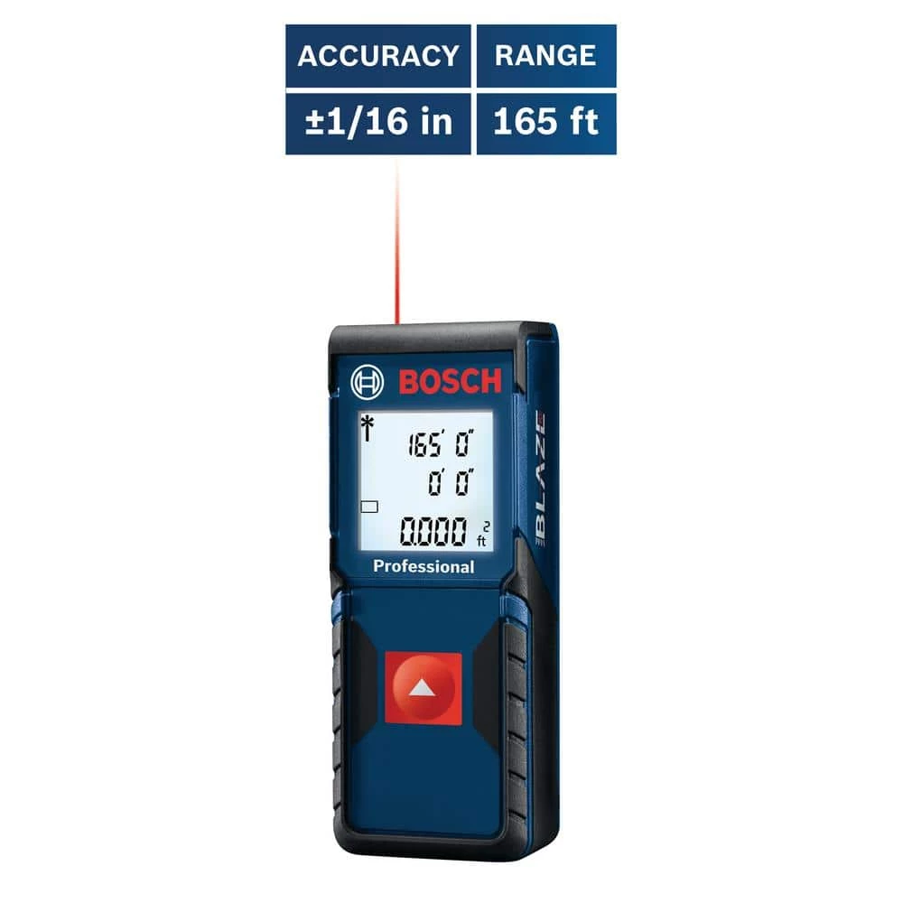 BLAZE 165 ft. Laser Distance Tape Measuring Tool with Square Footage Calculation by Bosch 4 BLAZE 165 ft. Laser Distance Tape Measuring Tool with Square Footage Calculation by Bosch - Image 4