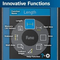 BLAZE 165 ft. Laser Distance Tape Measuring Tool with Color Screen and Measurement Rounding Functionality by Bosch -Bosch outlet store bosch laser distance measurer glm165 22 77 1000