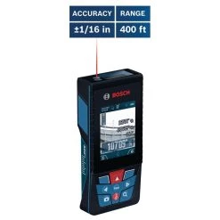 BLAZE 400 ft. Outdoor Laser Distance Tape Measuring Tool with Bluetooth and Camera Viewfinder by Bosch -Bosch outlet store bosch laser distance measurer glm400c 1d 1000