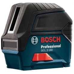 65 ft. Cross Line Laser Level with Plumb Points Self Leveling includes Hard Carrying Case and Precision Mount by Bosch 22 65 ft. Cross Line Laser Level with Plumb Points Self Leveling includes Hard Carrying Case and Precision Mount by Bosch -Bosch outlet store bosch laser level gcl 2 160 c3 1000