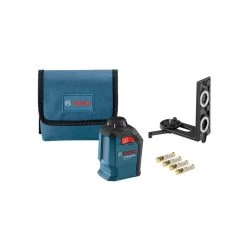 65 ft. Self Leveling 360 Degree Horizontal Cross Line Laser Level with Mount and Carrying Pouch by Bosch