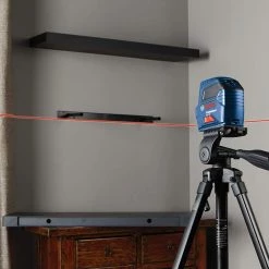 50 ft. Cross Line Laser Level Self Leveling with VisiMax Technology, L-Bracket Adjustable Mount and Hard Carrying Case by Bosch -Bosch outlet store bosch laser level gll 50 77 1000