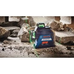 200 ft. Green 360-Degree Laser Level Self Leveling with Visimax Technology, Fine Adjustment Mount and Hard Carrying Case by Bosch -Bosch outlet store bosch laser level gll3 300g 4f 1000