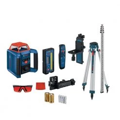 REVOLVE 2000 ft. Horizontal/Vertical Rotary Laser Self Leveling Complete Kit with Manual Dual Slope by Bosch