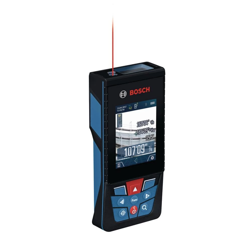 Compact Tripod with Extendable Height Plus Blaze 400 ft. Outdoor Laser Measure with Bluetooth and Camera Viewfinder by Bosch 3 Compact Tripod with Extendable Height Plus Blaze 400 ft. Outdoor Laser Measure with Bluetooth and Camera Viewfinder by Bosch - Image 3