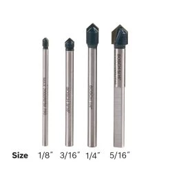 Glass and Tile Carbide Tipped Drill Bit Set (4-Piece) by Bosch 11 Glass and Tile Carbide Tipped Drill Bit Set (4-Piece) by Bosch -Bosch outlet store bosch masonry drill bits gt2000 a0 1000