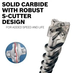7/8 in. x 8 in. x 13 in. SDS-MAX Speed-X Carbide Rotary Hammer Drill Bit for Concrete Drilling by Bosch -Bosch outlet store bosch masonry drill bits hc5040 fa 1000