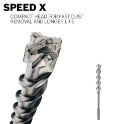 2 in. x 16 in. x 21 in. SDS-Max Speed-X Carbide Rotary Hammer Drill Bit for Concrete Drilling by Bosch -Bosch outlet store bosch masonry drill bits hc5099 4f 1000
