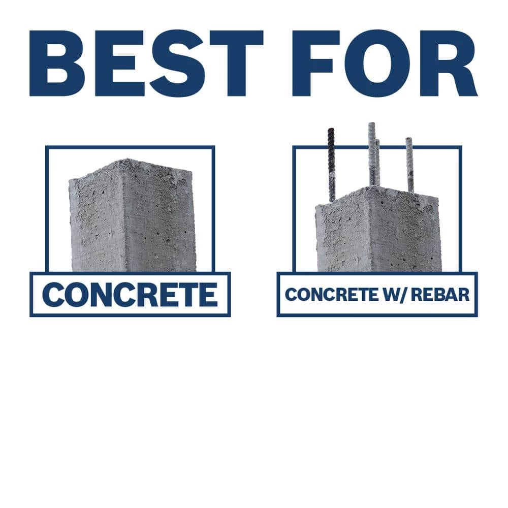 Bulldog Xtreme 7/8 in. x 8 in. x 10 in. SDS-Plus Carbide Rotary Hammer Drill Bit by Bosch 2 Bulldog Xtreme 7/8 in. x 8 in. x 10 in. SDS-Plus Carbide Rotary Hammer Drill Bit by Bosch - Image 2