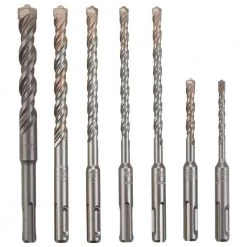 Carbide-Tipped Rotary SDS-Plus Hammer Bit Set (7-Piece) by Bosch