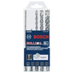Bulldog SDS-Plus Carbide Tipped Rotary Hammer Bit Set (5-Piece) by Bosch -Bosch outlet store bosch masonry drill bits hck005 c3 1000