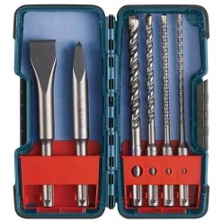 Bulldog SDS-Plus Chisels/Carbide Masonry Trade Rotary Hammer Bit Set (6-Piece) by Bosch