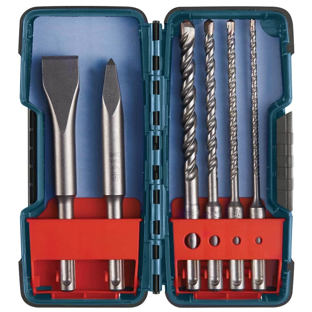 Bulldog SDS-Plus Chisels/Carbide Masonry Trade Rotary Hammer Bit Set (6-Piece) by Bosch 1 Bulldog SDS-Plus Chisels/Carbide Masonry Trade Rotary Hammer Bit Set (6-Piece) by Bosch