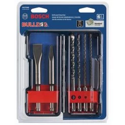 Bulldog SDS-Plus Chisels/Carbide Masonry Trade Rotary Hammer Bit Set (6-Piece) by Bosch 11 Bulldog SDS-Plus Chisels/Carbide Masonry Trade Rotary Hammer Bit Set (6-Piece) by Bosch -Bosch outlet store bosch masonry drill bits hcst006 77 1000
