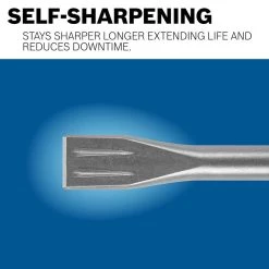 Bulldog Xtreme 1-1/2 in. x 10 in. SDS-Plus Hammer Steel Self-Sharpening Tile Chisel by Bosch -Bosch outlet store bosch masonry drill bits hs1465 44 1000
