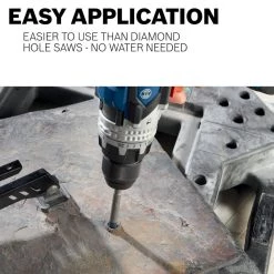 1/4 in. Carbide Tipped Drill Bit for Drilling Natural Stone, Granite, Slate, Ceramic and Glass Tiles by Bosch -Bosch outlet store bosch masonry drill bits ns300 a0 1000