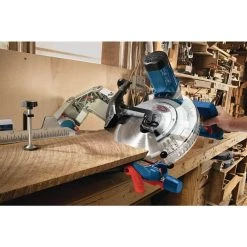 15 Amp 12 in. Corded Dual-Bevel Sliding Glide Miter Saw with 60 Tooth Saw Blade by Bosch -Bosch outlet store bosch miter saws gcm12sd 44 1000