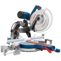 Bosch outlet store 7 15 Amp 12 in. Corded Dual-Bevel Sliding Glide Miter Saw with 60 Tooth Saw Blade by Bosch