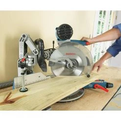 15 Amp 12 in. Corded Dual-Bevel Sliding Glide Miter Saw with 60 Tooth Saw Blade and Bonus 32-1/2 in. Portable Stand by Bosch -Bosch outlet store bosch miter saws gcm12sd gta3800 fa 1000