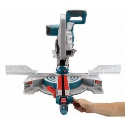 12 in. DUAL-BEVEL GLIDE MITER SAW with FOLDING-LEG MITER SAW STAND by Bosch -Bosch outlet store bosch miter saws gcm12sd t1b a0 1000