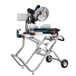 15 Amp 12 in. Corded Dual-Bevel Sliding Glide Miter Saw Combo Kit with Bonus Gravity Rise Wheeled Miter Saw Stand by Bosch -Bosch outlet store bosch miter saws gcm12sd t4b 4f 1000