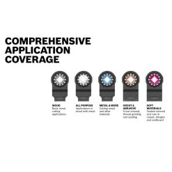 Starlock Oscillating Multi-Tool Accessory Blade Set (6-Piece) by Bosch -Bosch outlet store bosch oscillating tool attachments osl006 1d 1000