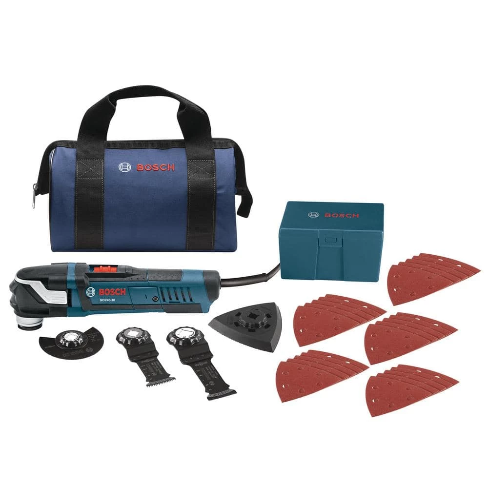 4 Amp Corded StarlockPlus Oscillating Multi-Tool Kit (32-Piece) by Bosch 1 4 Amp Corded StarlockPlus Oscillating Multi-Tool Kit (32-Piece) by Bosch