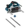 6.5 A 3-1/4in. Corded Planer Kit with Reversible Carbide Blade+3-1/4 in.Tungsten Carbide Woodrazor Planer Blades(2-Pack) by Bosch