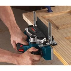 6.5 Amp 3-1/4 in. Corded Planer Kit with 2 Reversible Woodrazor Micrograin Carbide Blades and Carrying Case by Bosch -Bosch outlet store bosch planers pl2632k 76 1000