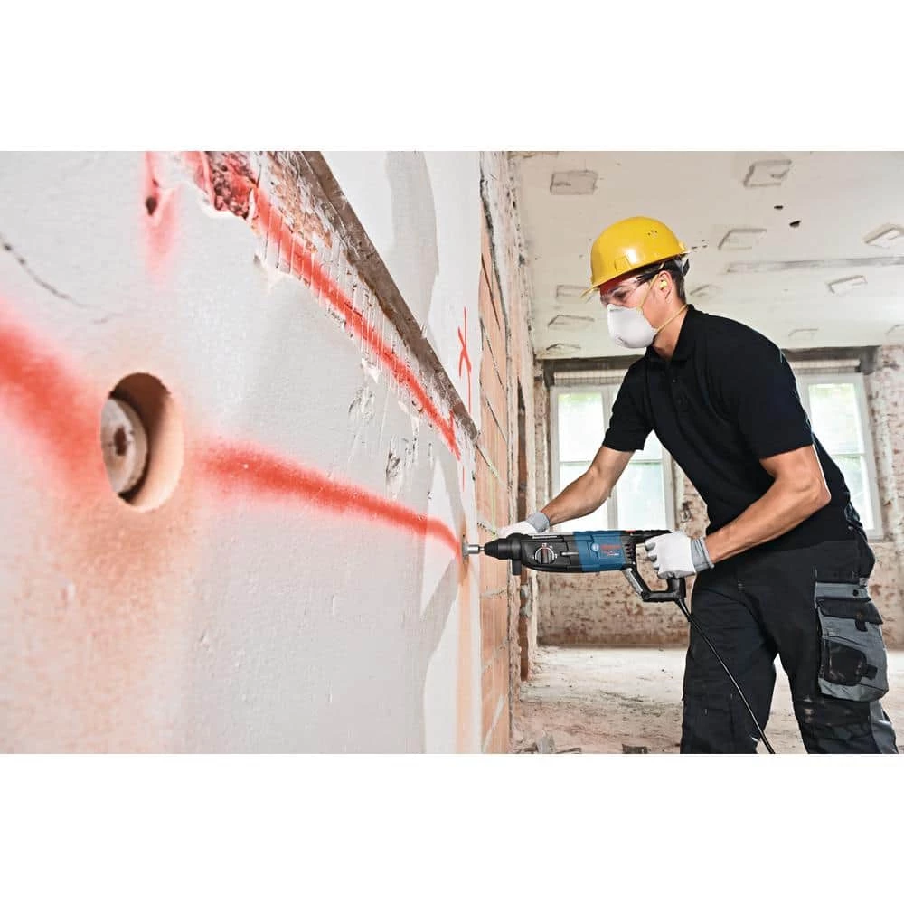 8.5 Amp Corded 1-1/8 in. SDS-Plus Variable Speed Concrete/Masonry Rotary Hammer Drill with Carrying Case by Bosch 9 8.5 Amp Corded 1-1/8 in. SDS-Plus Variable Speed Concrete/Masonry Rotary Hammer Drill with Carrying Case by Bosch - Image 9