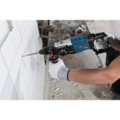 Factory Reconditioned 8.5 Amp Corded 1-1/8 in. SDS-Plus Concrete/Masonry Rotary Hammer Drill with Carrying Case by Bosch -Bosch outlet store bosch rotary hammers gbh2 28l rt 1f 1000