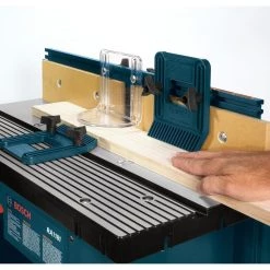 27 in. x 18 in. Aluminum Top Benchtop Router Table with 2-1/2 in. Vacuum Hose Port by Bosch -Bosch outlet store bosch router tables ra1181 31 1000