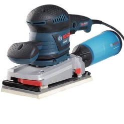 3.4 Amp 1/2 in. Corded Electric Finishing Orbital Sander Kit with Vibration Control for 4.5 in. x 9 in. Sheets by Bosch -Bosch outlet store bosch sheet sanders os50vc 44 1000