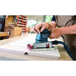 3.4 Amp 1/2 in. Corded Electric Finishing Orbital Sander Kit with Vibration Control for 4.5 in. x 9 in. Sheets by Bosch -Bosch outlet store bosch sheet sanders os50vc 66 1000