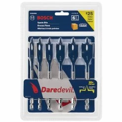 Daredevil Standard Spade Bit Set (6-Piece) by Bosch -Bosch outlet store bosch spade drill bits dsb5006 1d 1000