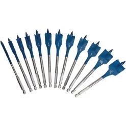 Daredevil High Carbon Steel Standard Spade Bit Set (12-Piece) by Bosch -Bosch outlet store bosch spade drill bits dsb5012 1d 1000