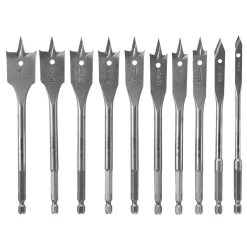 Chisel Point Spade Drill Bit Set (10-Piece) by Bosch